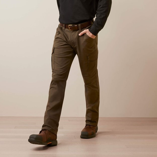 *SALE* LIMITED SIZES & QUANTITIES LEFT!!  Ariat Rebar M4 Relaxed Fit Made Tough Cargo Straight Leg Pant - Wren