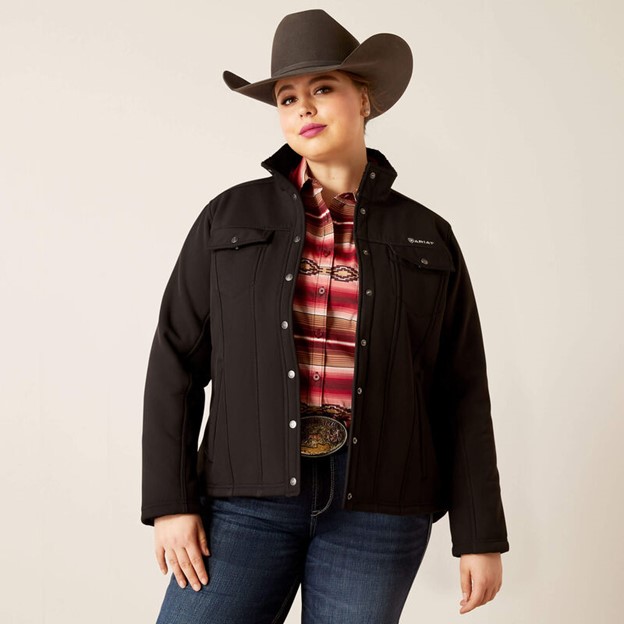 *SALE* LIMITED STOCK LEFT!! Ariat Women's Berber Back Softshell Jacket - Black