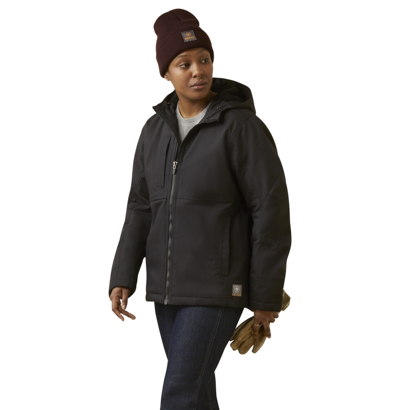 *SALE* LIMITED SIZES LEFT!! Ariat Women's Rebar DuraCanvas Insulated Jacket - Black