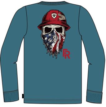 *SALE* LIMITED SIZES LEFT!! Ariat FR Born For This Graphic L/S Shirt - Stream Blue
