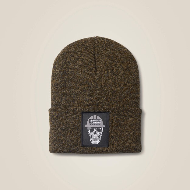 *SALE* LIMITED STOCK LEFT!! Ariat Rebar Roughneck Watch Cap - Military Olive/ Black