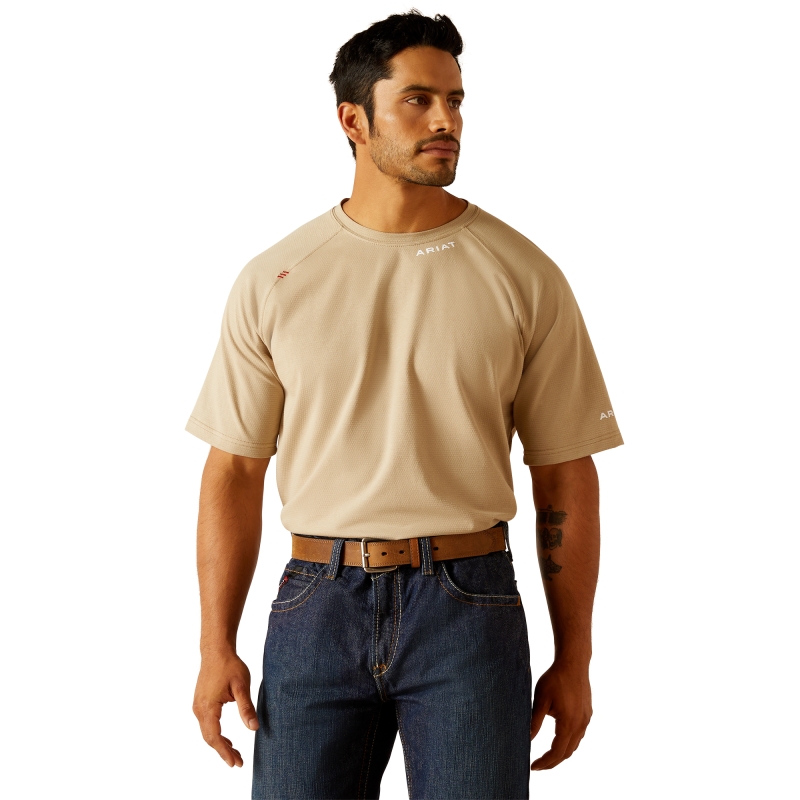 *SALE* LIMITED SIZES & QUANTITIES LEFT!!  Ariat - HRC 1 - FR Base Layer S/S Shirt - Khaki