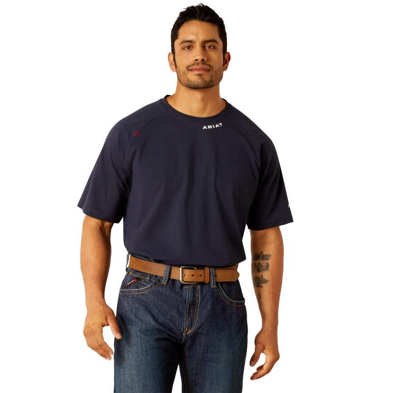 *SALE* LIMITED SIZES & QUANTITIES LEFT!!  Ariat - HRC 1 - FR Base Layer S/S Shirt - Navy