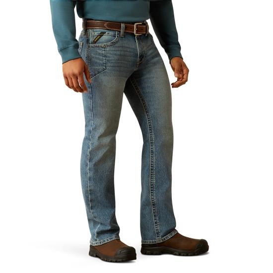 Ariat Rebar M7 Slim Rail DuraStretch Straight Leg Jeans - Breaker