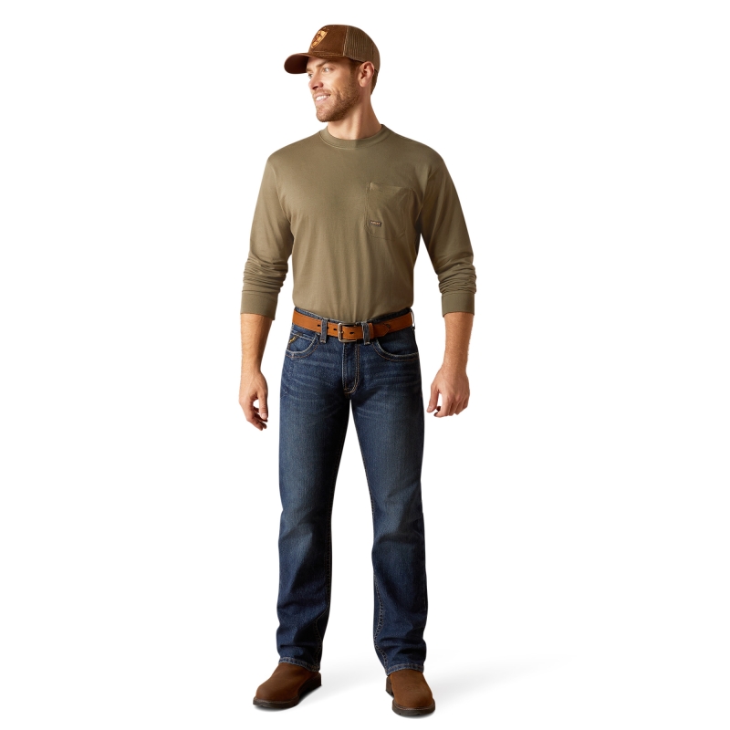 Ariat Rebar M5 Straight Rail DuraStretch Straight Leg Jeans - Encinitas