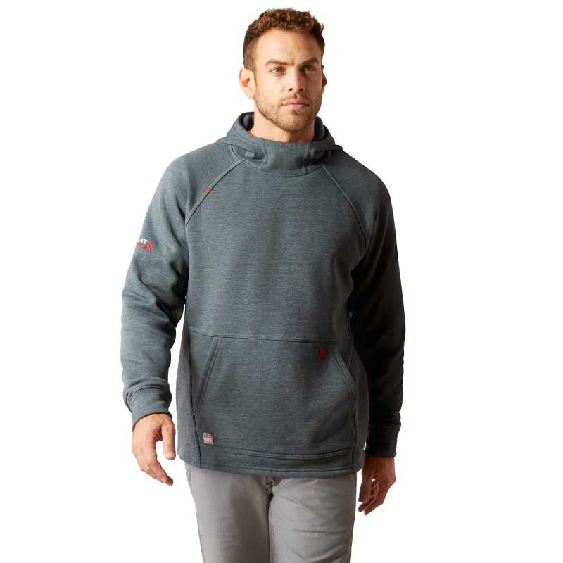 Ariat FR Primo Fleece 2.0 Hooded Pullover Sweatshirt - Charcoal Grey