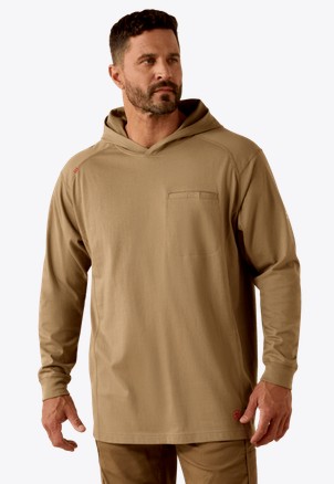 Ariat FR Air Hooded L/S Shirt - Field Khaki