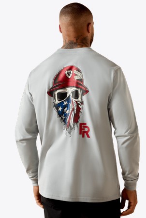 Ariat FR Born For This L/S Shirt - Limestone