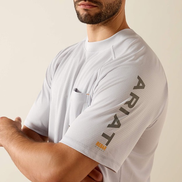 Ariat Rebar Heat Fighter Pocket S/S Shirt - Micro Chip