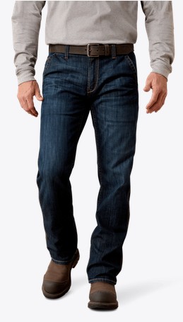 Ariat FR M5 Straight Fit DuraLight Workhorse Stretch Straight Leg Jeans - Lassen