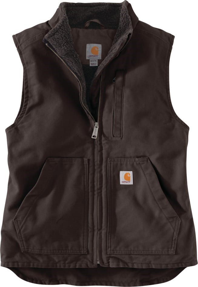 Carhartt Women's Relaxed Fit Washed Duck Lined Mock Neck Vest