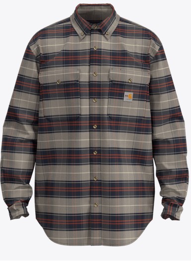 *SALE* LIMITED SIZES & QUANTITIES LEFT!!  Carhartt FR Button Front Force Rugged Flex Original Fit Twill Plaid Shirt