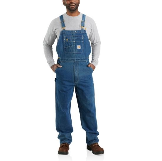 Carhartt Loose Fit Denim Bib Overalls- Darkstone