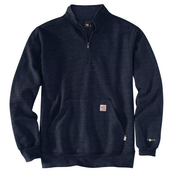 Carhartt FR Force Original Fit Midweight Mock Neck Quarter-Zip Fleece Sweatshirt