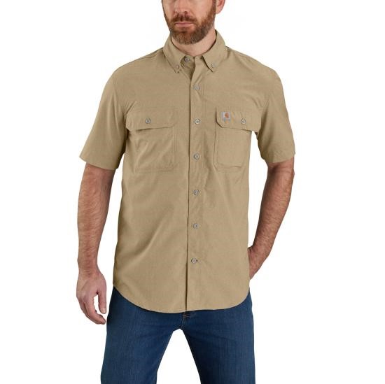 Carhartt ForceÂ® Relaxed Fit Lightweight Button Front S/S Shirt