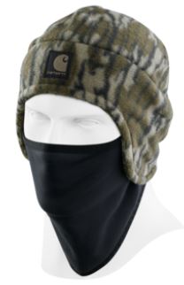 Carhartt Camo Fleece 2-in-1 Hat - Mossy Oak Bottomland Camo