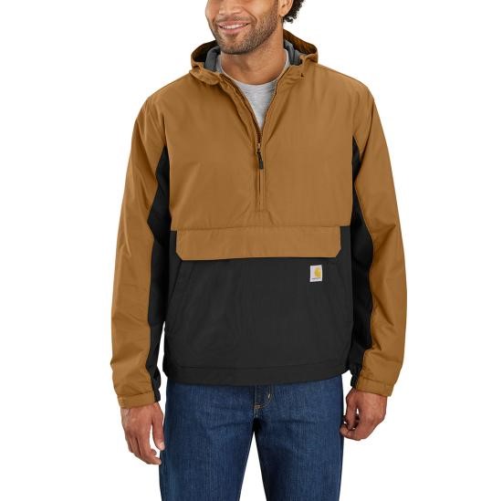 Carhartt Rain Defender Loose Fit 1/2 Zip Lightweight Packable Anorak