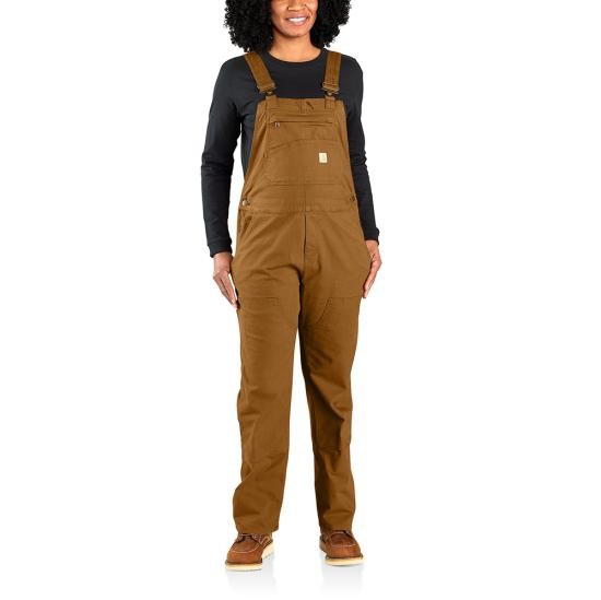 Carhartt Women's Rugged Flex® Loose Fit Canvas Bib Overall