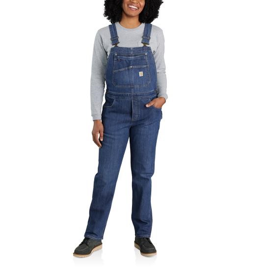 Carhartt Women's Rugged Flex Relaxed Fit Denim Bib Overall - Arches