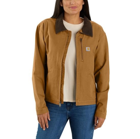 Carhartt Women's Rugged Flex Loose Fit Canvas Detroit Jacket