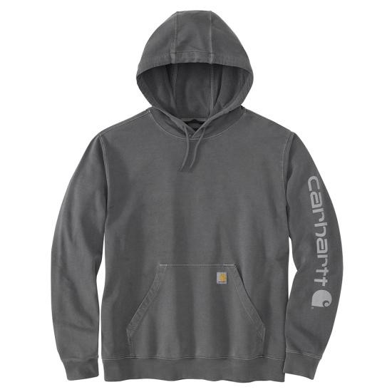 Carhartt Relaxed Fit Garment Dyed Midweight French Terry Graphic Hooded Pullover Sweatshirt