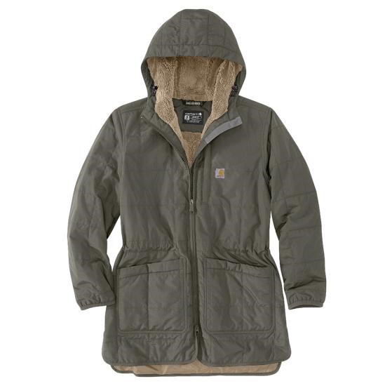 Carhartt Women's Rain DefenderÂ® Loose Fit Lightweight Insulated Hooded Coat