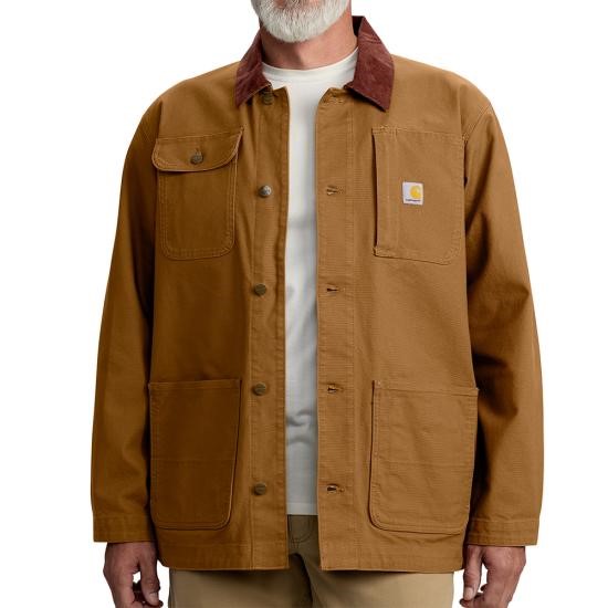 Carhartt Rugged FlexÂ® Duck Loose Fit Chore Coat - Carhartt Brown