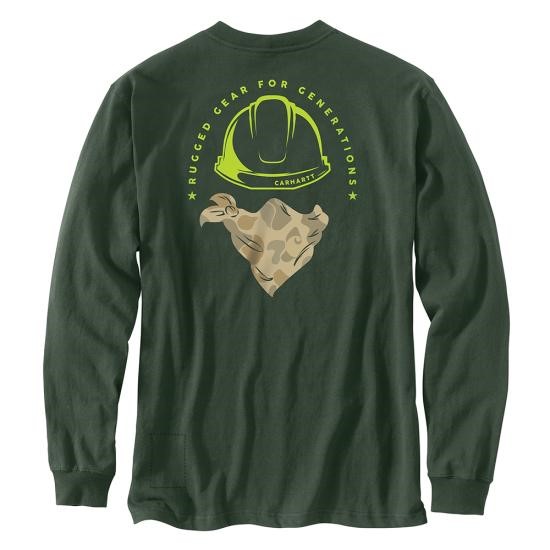*SALE* LIMITED SIZES & QUANTITIES LEFT!! Carhartt FR Force Loose Fit Lightweight Camo Bandana Graphic L/S Shirt