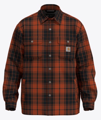Carhartt Relaxed Fit Flannel Sherpa-Lined Shirt Jacket