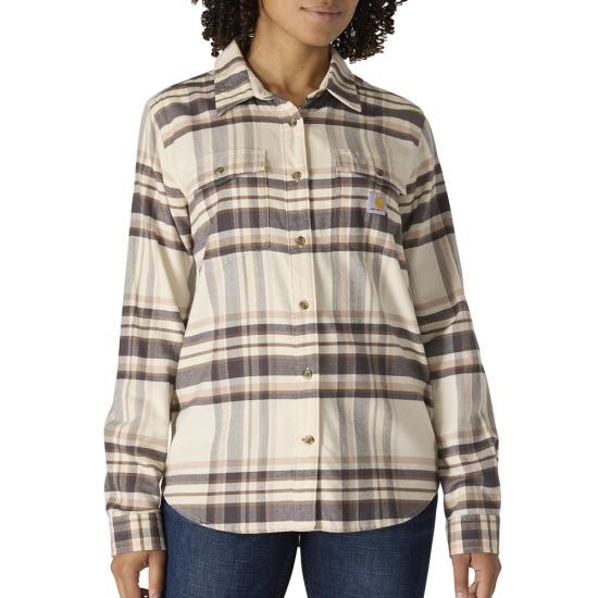 Carhartt Women's Tencel™ Fiber Series Relaxed Fit Button Front Plaid Shirt