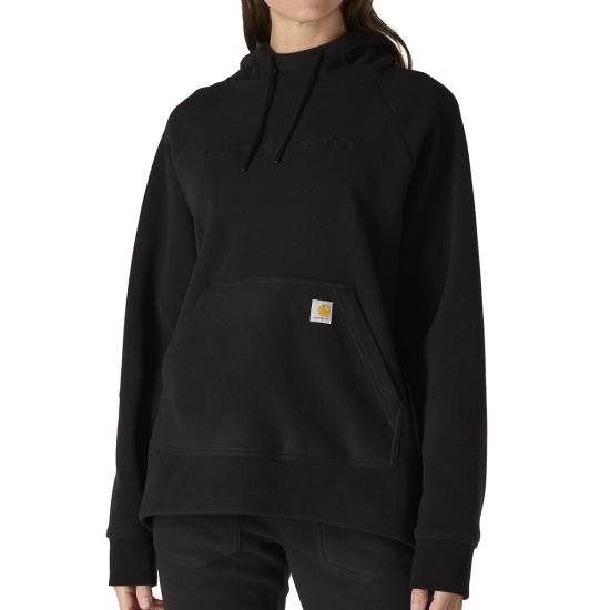 *SALE* LIMITED SIZES & QUANTITIES LEFT!!  Carhartt Women's Force Oversized-Fit Fleece Hoodie - Black