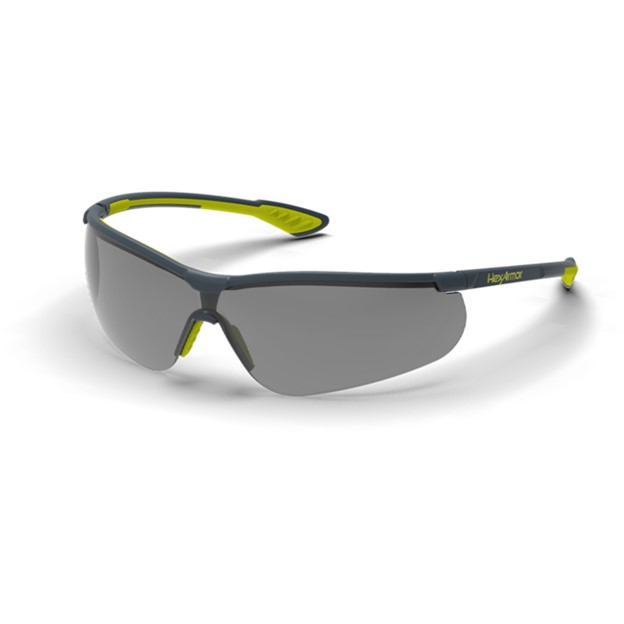 Hexarmor VS250 Standard Safety Glasses - Dark  Grey Lens