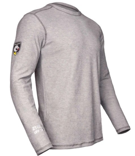 **NEW** Dragonwear FR Dual Hazard Pro Dry Tech L/S Crewneck - Gray Heather