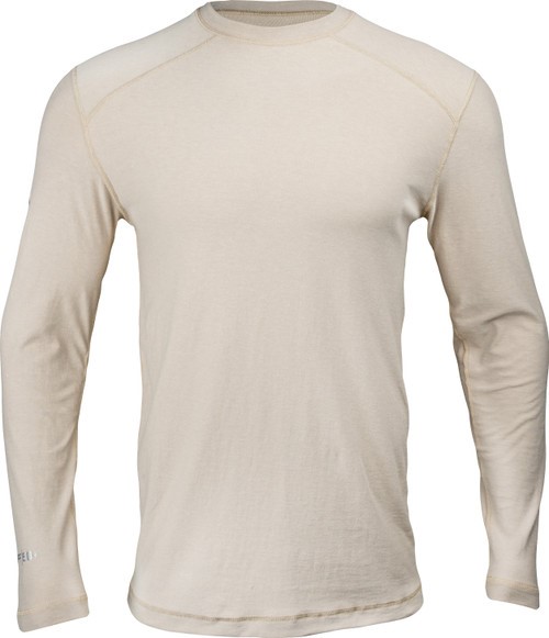 Dragonwear Pro Dry Tech L/S Shirt - Khaki Heather