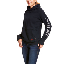 Ariat Women's FR Primo Fleece Logo Hoodie - Navy