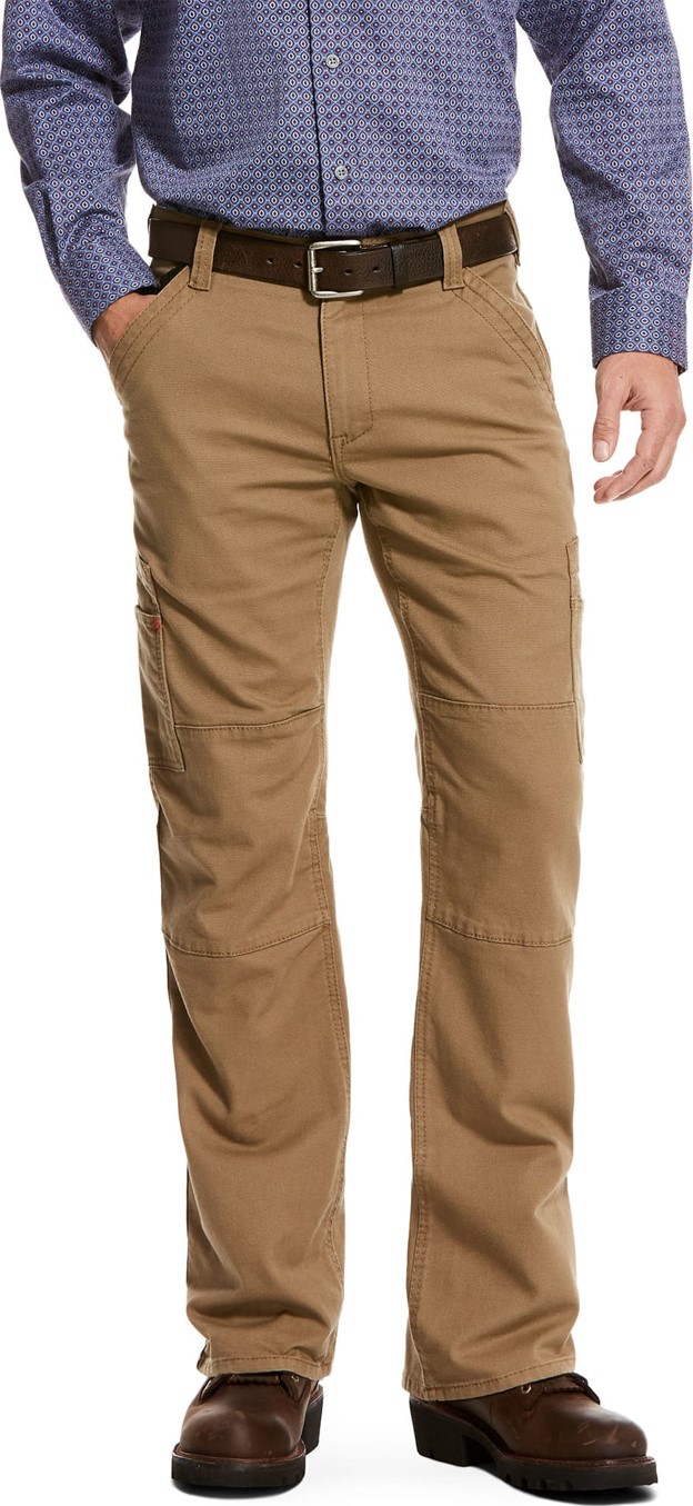 Ariat FR M5 Slim Fit Straight Leg Duralight Stretch Canvas Pant - Field Khaki