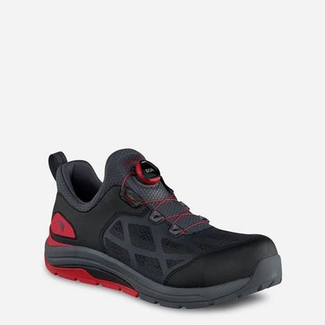 Red Wing COOLTECHÂ® Athletics BOA Fit  Safety Toe Work Shoe - Black/ Red