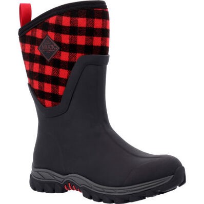 Muck Women's Arctic Sport II Mid  - Black/ Plaid