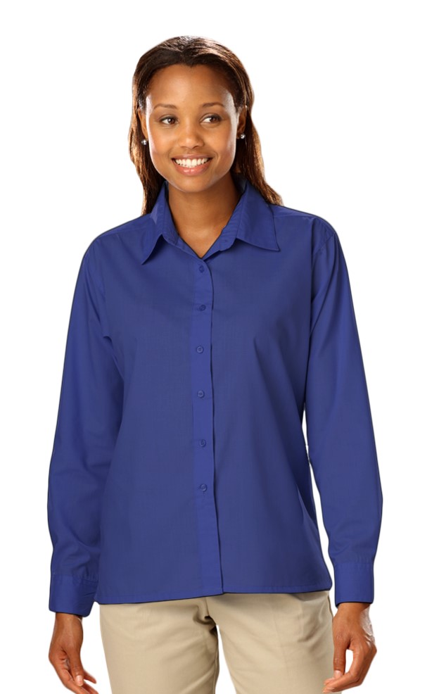 *SALE* ONLY S - M - 2XL LEFT!!  Blue Generation Women's Poplin L/S Shirt
