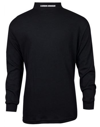 NSA Carbon Armour BK Base Layer Mock Neck Shirt - Black Ice