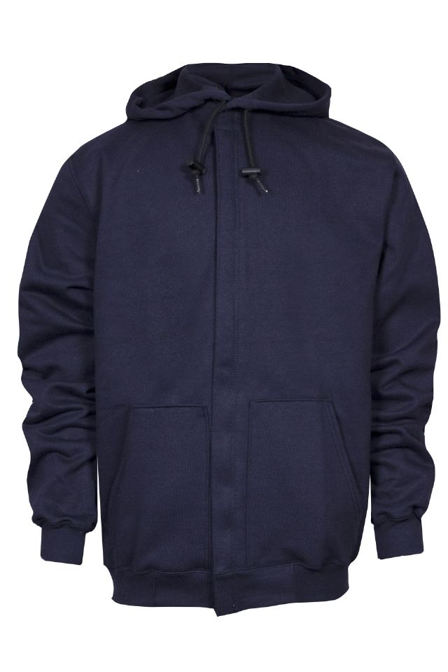 NSA FR Heavyweight Hooded Zip-Front Sweatshirt - Navy