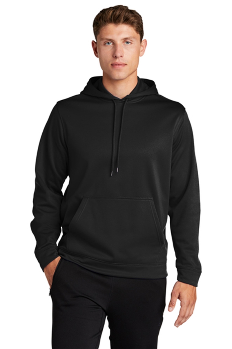 Sport-TekÂ® Sport-WickÂ® Fleece Hooded Pullover - Black