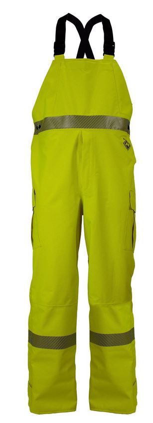 NSA DRIFIREÂ® FR HYDROFLASH Foul Weather Bib - HI Vis Yellow