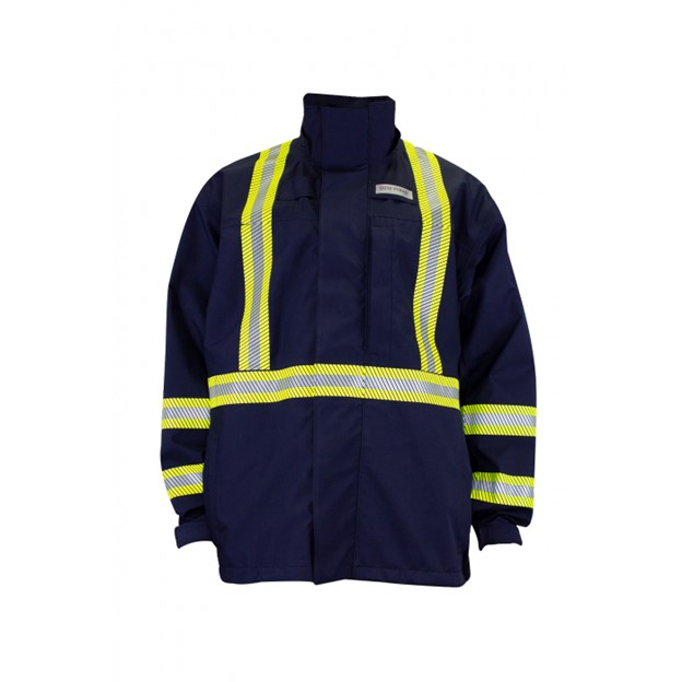 NSA DRIFIREÂ® FR Hydroflash Foul Weather Jacket Class 2 - Navy