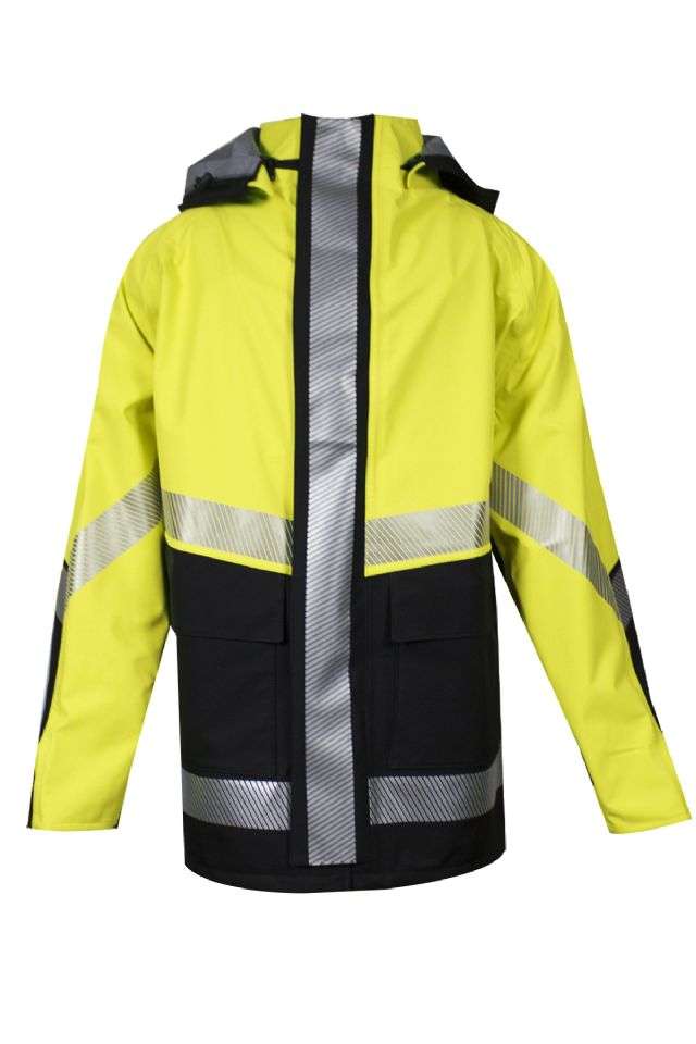 NSA FR Waterproof HI-VIS Hydrolite Breathable Class 3 Storm Jacket