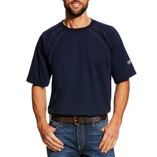 Ariat - HRC 2 - FR Work S/S Crewneck - Navy