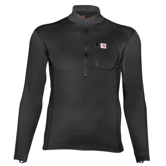 *SALE* LIMITED SIZES AVAILABLE IN (3) COLORS!! Carhartt Force Tech Midweight Polyester Quarter-Zip Base Layer L/S Shirt