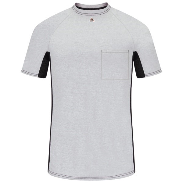 Bulwark - HRC 1 - FR Two-Tone S/S Baselayer Shirt with Mesh Gusset