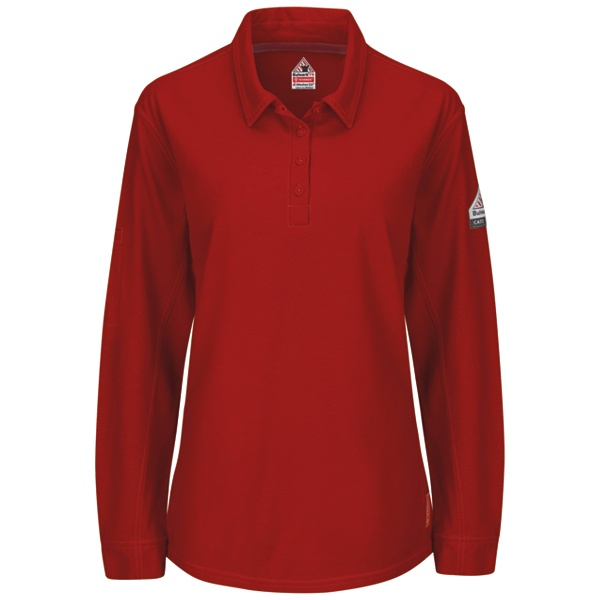 Bulwark Women's FR iQ Series Comfort Knit 4 Button Placket L/S Polo