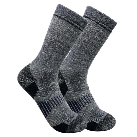 Carhartt Midweight Synthetic-Wool Blend Boot Socks - 2 Pack